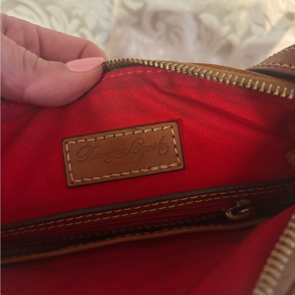 Dooney & Bourke Brown Leather Crossbody Bag - Picture 5 of 5